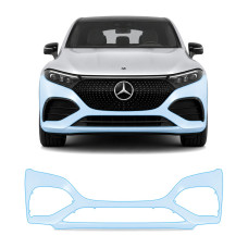 Антигравийная защитная бронепленка по лекалам для Mercedes-Benz EQS SUV X296 2022- передний бампер