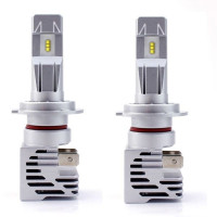 LED лампи автомобільні H7 радіатор+кулер 5000Lm M3 Pro/Philips ZES/200W/6000K/IP67/8-48V 2шт