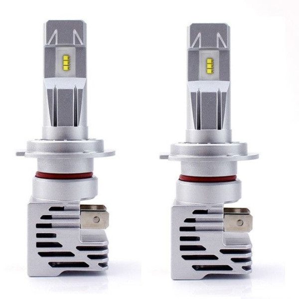 LED лампи автомобільні H7 радіатор+кулер 5000Lm M3 Pro/Philips ZES/200W/6000K/IP67/8-48V 2шт