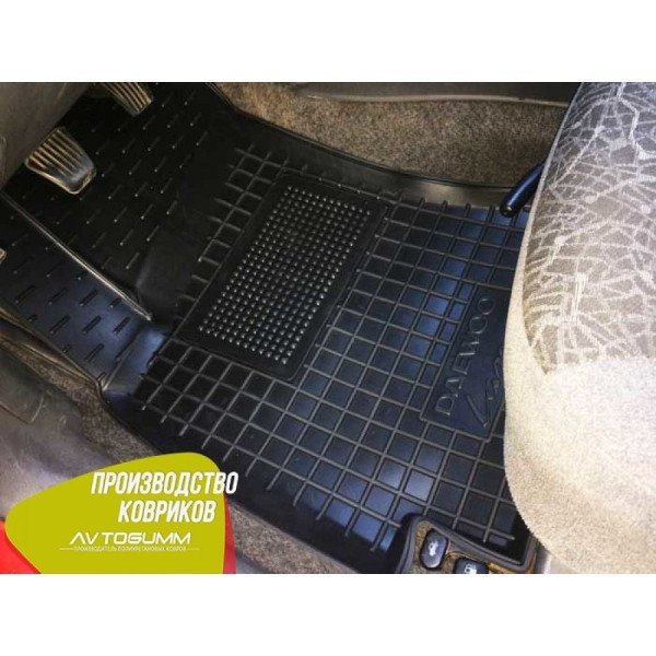 Водительский коврик в салон Daewoo Lanos 1996- (Avto-Gumm)