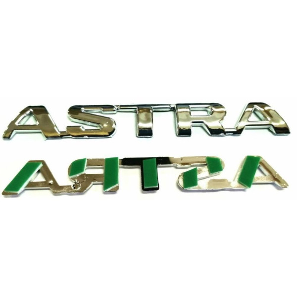 Емблема напис Astra на багажник 127 x 17 мм