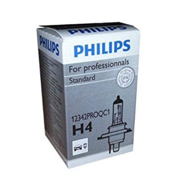 Автолампа галогенная Philips Standart H4 12V 60/55W 3700K 43t (12342PROQC1)