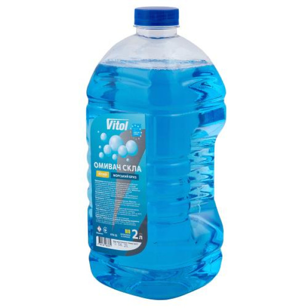 Омивач скла готовий літній VITOL Морський бриз 2 л