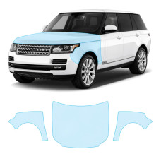 Антигравийная защитная бронепленка по лекалам для Land Rover Range Rover L405 2012-2017 - капот и передние крылья