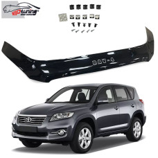 Дефлектор капота мухобойка для Toyota Rav 4 2006-2010 Евро Крепление (Vip Tuning)