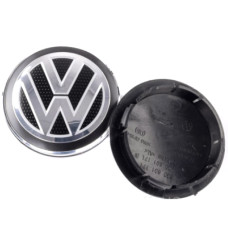 Ковпачки заглушки на литі диски Volkswagen 65 / 57 мм Чорні 1 шт (5H0601171)