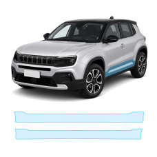 Антигравійна захисна бронеплівка за лекалами для Jeep Avenger 2023- нижня зона кузова пороги