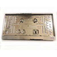 Рамка номера Американський тип 31x17,4 см Хром 1шт