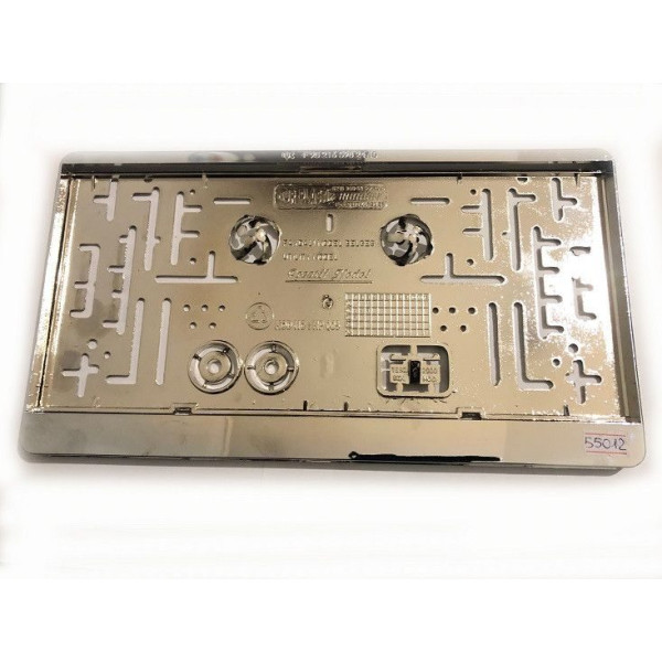 Рамка номера Американський тип 31x17,4 см Хром 1шт