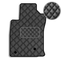 Килимок водія для Toyota Prado 120 2002-2010 Екошкіра 1 шт (Rombus)