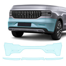 Антигравійна захисна бронеплівка за лекалами для Geely Monjaro I 2022-2024 - задній бампер