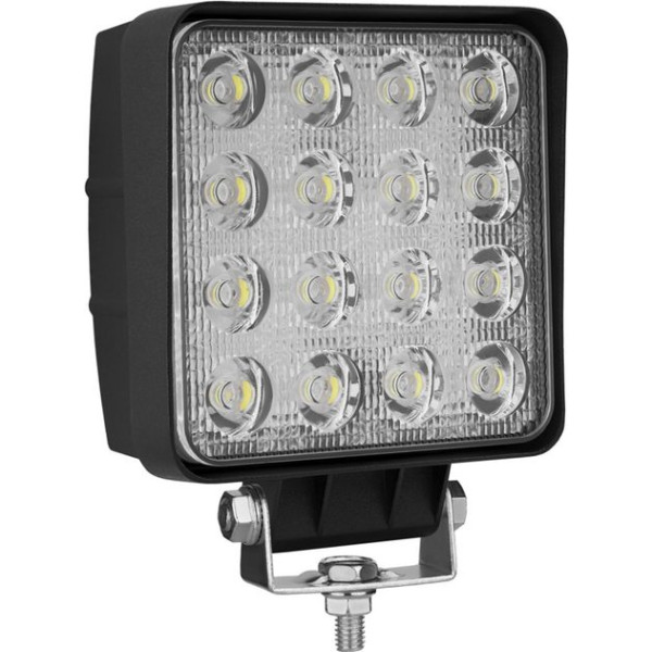 LED фара Brevia Flood Ближний свет 10-30V 48W (16x3W) 3520Lm Алюминиевый корпус IP68 (10652QFX1)