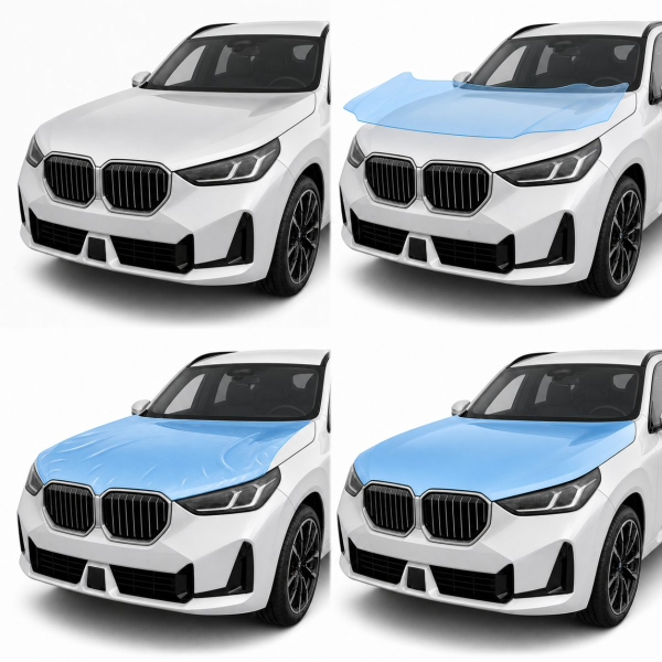 Антигравийная защитная бронепленка по лекалам для BMW X3 G45 2024- зона крышки багажника