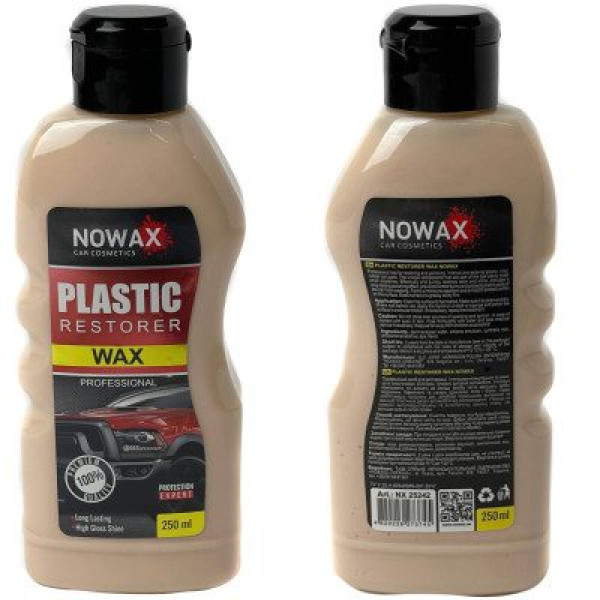 Профессиональный Полироль восстановитель пластика NOWAX PLASTIC RESTORER 250мл (NX25242)