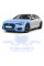 Антигравийная защитная бронепленка по лекалам для Audi A6 C8 facelift 2023-2025 - передняя часть авто (капот бампер фары крылья)