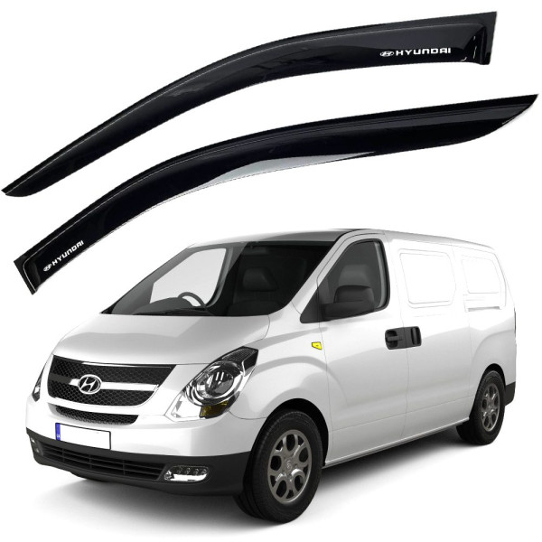 Дефлекторы окон ветровики Hyundai H1 2007- Voron Glass