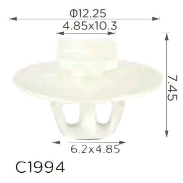 Кліпса кріплення обшивки дверейІ HONDA ACURA (90651TA0003 90651-TA0-003 15235) (C1994)