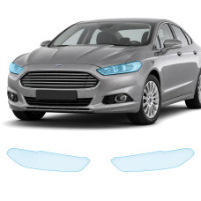 Антигравийная защитная бронепленка по лекалам для Ford Mondeo V 2014-2019 - оптика (фары и ПТФ)