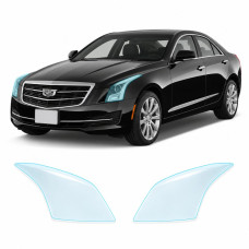 Антигравійна захисна бронеплівка за лекалами для Cadillac ATS I 2013-2019 - оптика (фари та ПТФ)