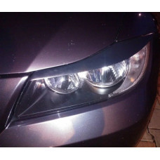 Вії фар Fly для BMW E90 2005-2012 рівна Чорні 2 шт