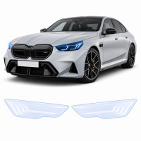 Антигравийная защитная бронепленка по лекалам для BMW M5 G90 2024- оптика (фары и ПТФ)
