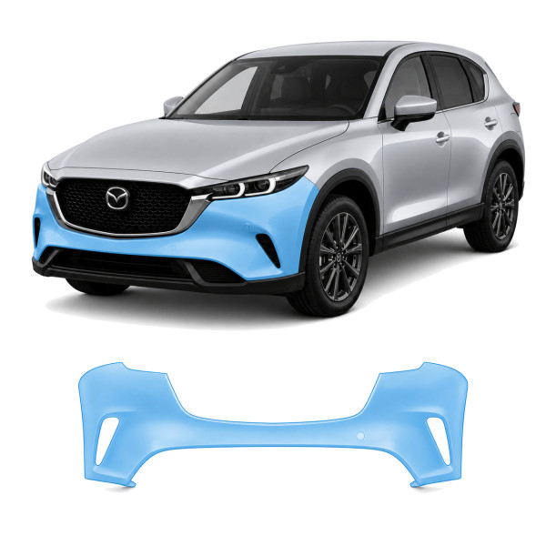 Антигравійна захисна бронеплівка за лекалами для Mazda CX-5 KF facelift 2022- передній бампер