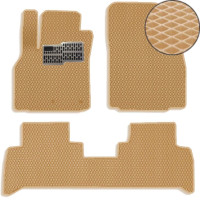 Коврики в салон EVA для Renault Scenic / Grand Scenic III 2009- с подпятником Бежевые 5 шт
