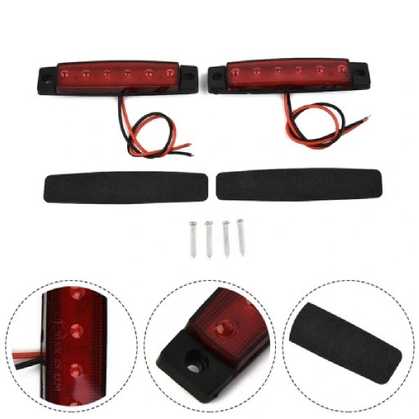 Габарит LED прямокутний 100х10 мм 12/24V Led 6 діодів 5 шт (201306)