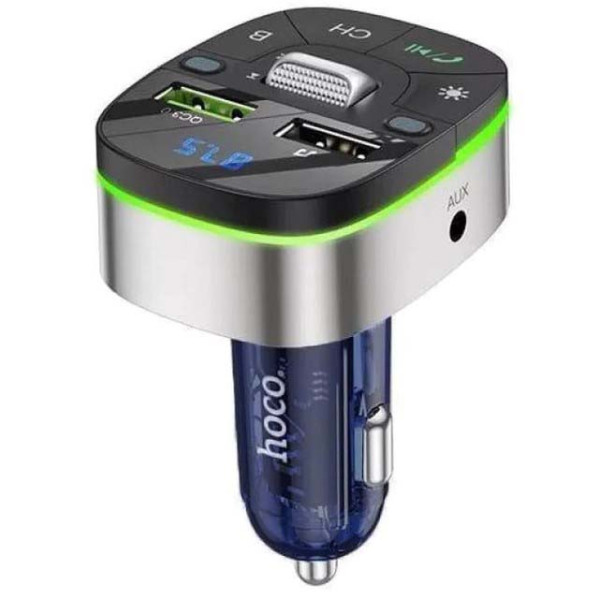 Автомобільний FM модулятор (трансмітер) Hoco E71 Crystal 18 W 2 USB (391840013)
