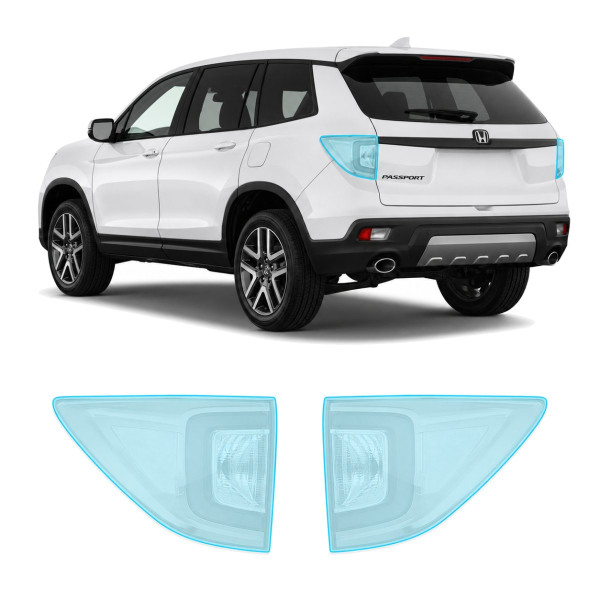Антигравийная защитная бронепленка по лекалам для Honda Passport III 2019-2021 - задние фонари стопы