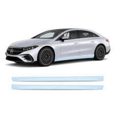Антигравийная защитная бронепленка по лекалам для Mercedes-Benz EQS 2021- нижняя зона кузова пороги