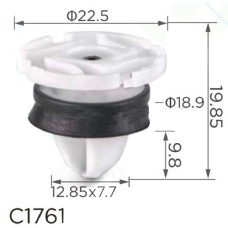 Клипса крепления обшивки Renault Peugeot Citroen 7703077476 (C1761)