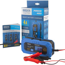 Зарядний пристрій Імпульсне автомобільного акумулятора АКБ Brevia Power400 6V/12V 4A