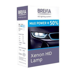 Лампа Ксенон H7 5500K 35W Brevia 12750MP +50% MaxPower (2шт)