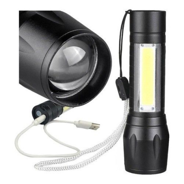 Ліхтар ручний POLICE 511-T6-450 lum USB вбудований акумулятор 300 метрів zoom (2766)