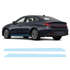 Антигравийная защитная бронепленка по лекалам для Hyundai Sonata DN8 2019-2022 - нижняя зона кузова пороги