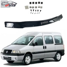 Дефлектор капоту мухобійка для Fiat Scudo 2004-2007 Євро Кріплення (Vip Tuning) FT17