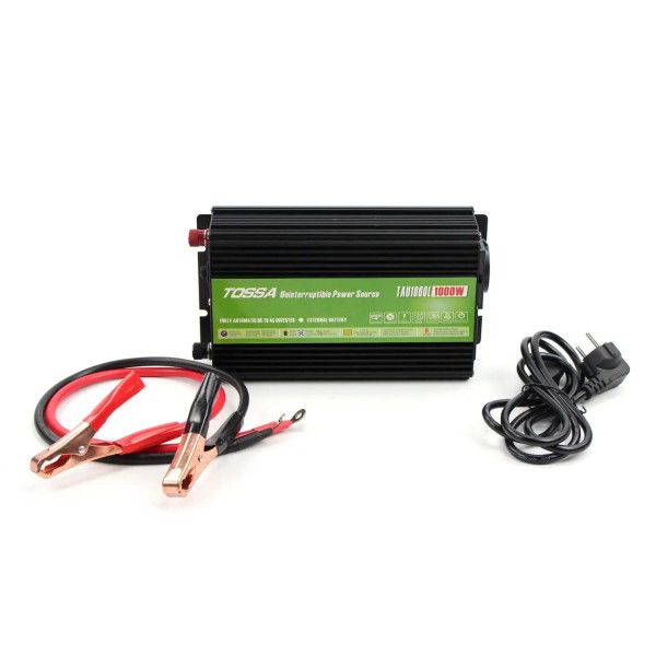 Преобразователь напряжения (инвертор) Tossa 12V-220V/1000W Модифицированный Синус С Функцией Зарядки UPS (TAU1000L-1000W)
