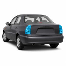Антигравійна захисна бронеплівка за лекалами для Daewoo Sens T150 2002-2017 - задні ліхтарі стопи