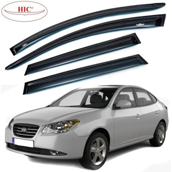 Дефлектори вікон вітровики HIC для Hyundai Elantra 2006-2011 Оригінал (HY19)
