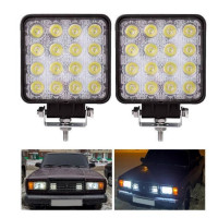 Дополнительная LED фара 48W (3W*16) 10-30V 110x110x72mm Ближний (29-48W) 1 шт (2964)