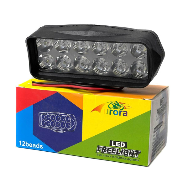 Дополнительная LED фара 18W (1,5W*12) 10-30V 115x50x45 мм Дальний 1 шт