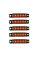 Габарит LED прямоугольный 100х10 мм / 12/24V / 6 диодов / Оранжевый 1 шт (MRT 104 K 010)