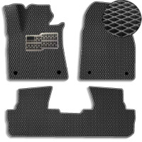 3D EVA Килимки у салон EVA для Lexus RX 350 2009-2015 з підп'ятником Чорні-Сірий кант 5 шт