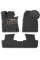 3D EVA Коврики в салон для Lexus RX 350 2009-2015 с подпятником Черные-Серый кант 5 шт