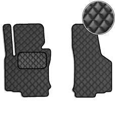Коврики в салон передние для Volkswagen Golf VI 2008-2012 Экокожа 2 шт (Rombus)