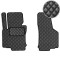 Коврики в салон передние для Volkswagen Golf VI 2008-2012 Экокожа 2 шт (Rombus)