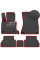 Коврики в салон EVA для BMW X5 (E70) 2007-2013 с подпятником Черные-Красный кант 5 шт