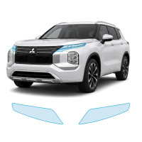 Антигравійна захисна бронеплівка за лекалами для Mitsubishi Outlander IV 2021- оптика (фари та ПТФ)