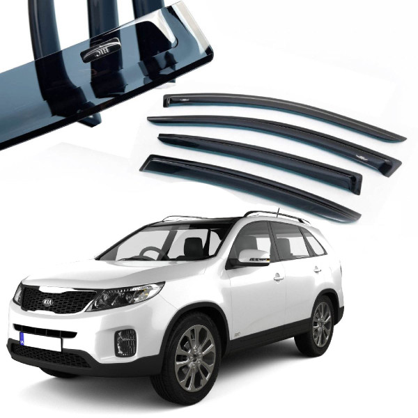 Дефлектори вікон вітровики HIC для Kia Sorento 2009-2015 (K24)